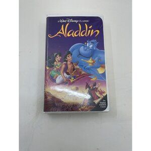 Disney Black Diamond VHS Aladdin 1993 Classic Film Collectible